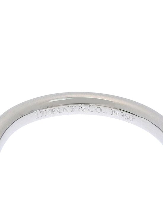 Tiffany & Co Elsa Peretti Diamond Curved Wedding Band Ring 3  Tiffany & Co Curved Band Platinum Diamond Ring
